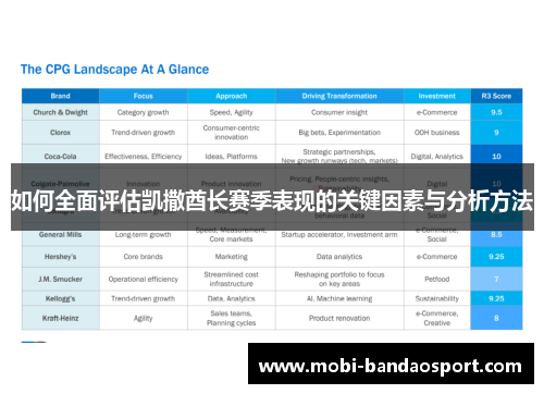 如何全面评估凯撒酋长赛季表现的关键因素与分析方法